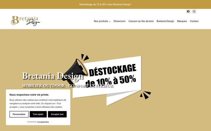 Screenshot of bretania-design.com