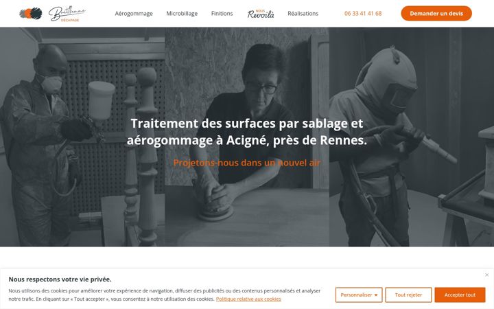 Screenshot of bretilliennedecapage.fr