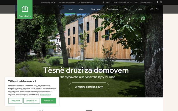 Zrzut ekranu bretislavka.cz