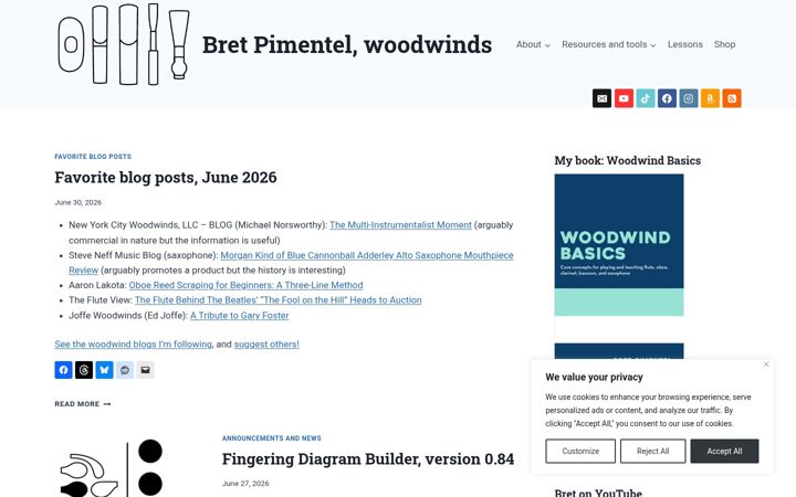 Screenshot of bretpimentel.com