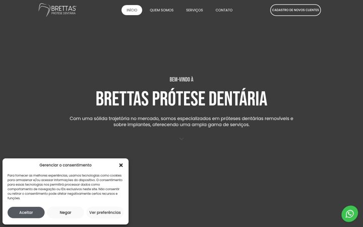 Screenshot of brettasprotesedentaria.com.br
