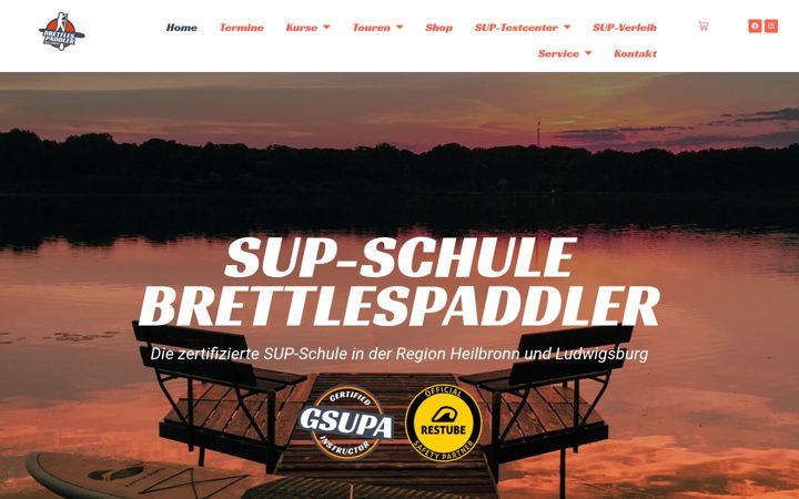 Screenshot of brettlespaddler.de