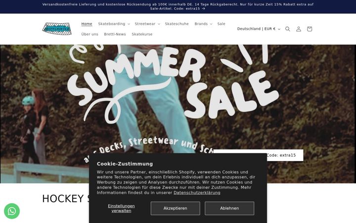 Screenshot of brettlhupfer-skateshop.de