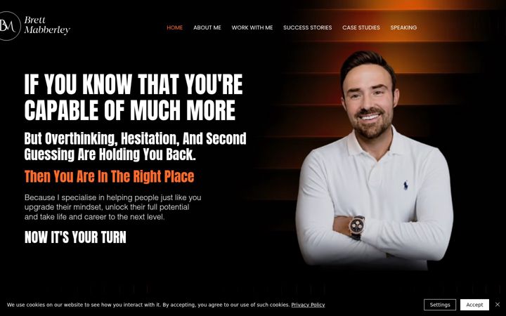 Screenshot of brettmabberley.com