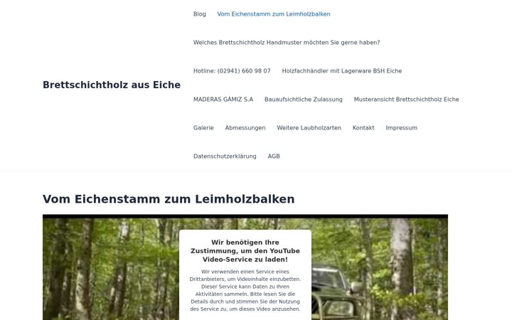 Screenshot του brettschichtholz-aus-eiche.de
