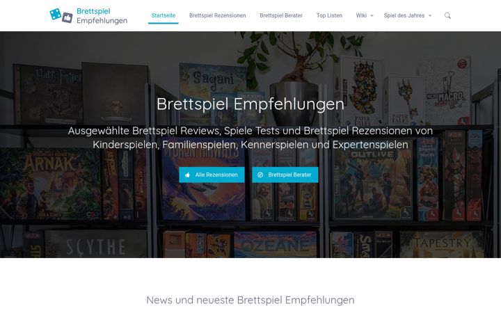 Screenshot of brettspiel-empfehlungen.de