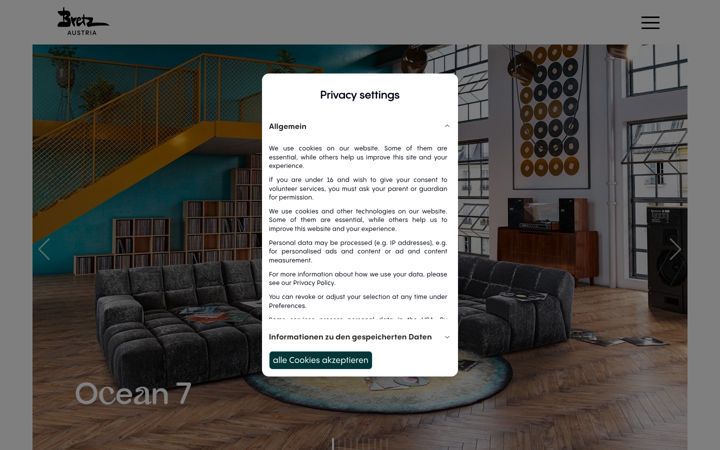Screenshot of bretz-austria.at