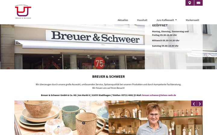 Skjermbilde av breuer-schweer.de