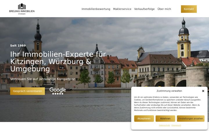 Skjermbilde av breunig-immobilien.de