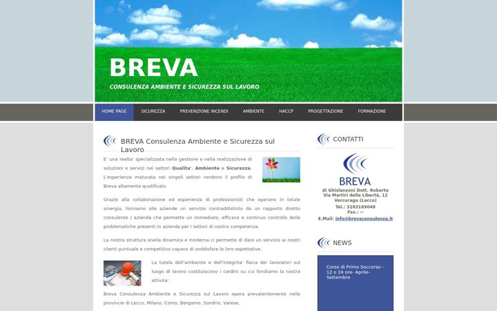 Capture d'écran de brevaconsulenza.it