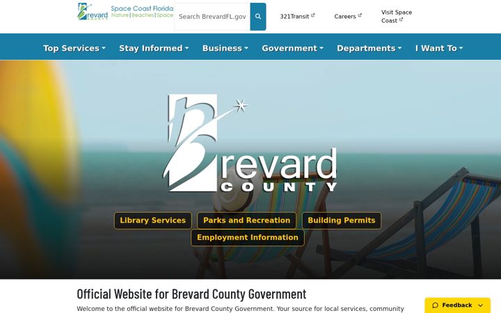 Screenshot of brevardfl.gov