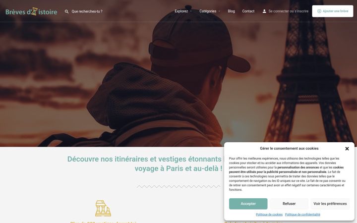 Zrzut ekranu breves-histoire.fr