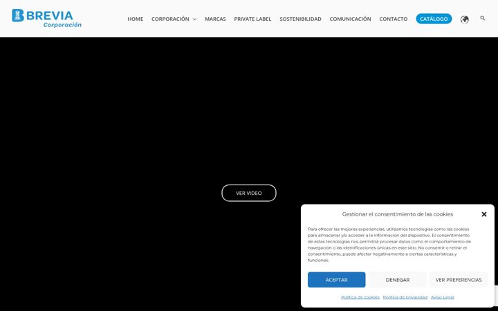 Screenshot of breviacorporacion.com