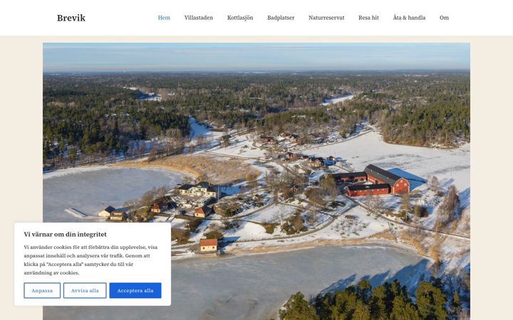 Screenshot of brevik.nu