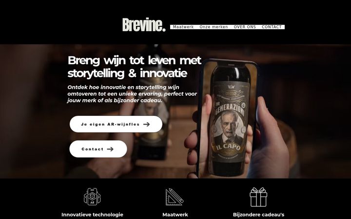 Screenshot of brevine.nl