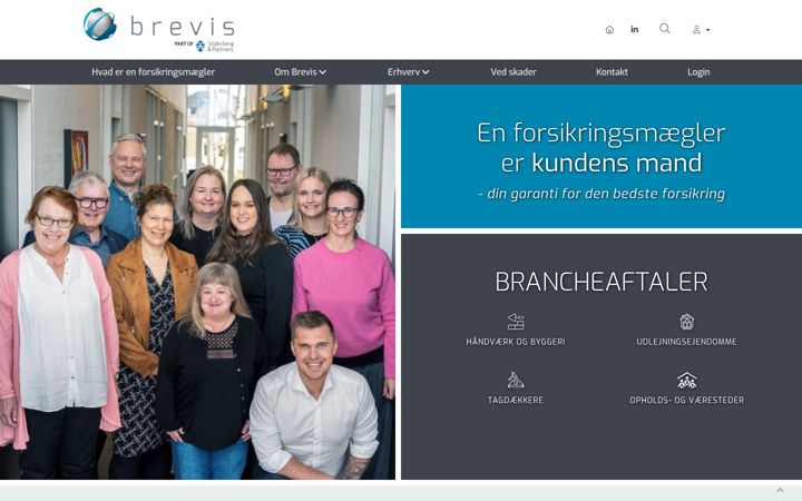 Screenshot of brevis.dk