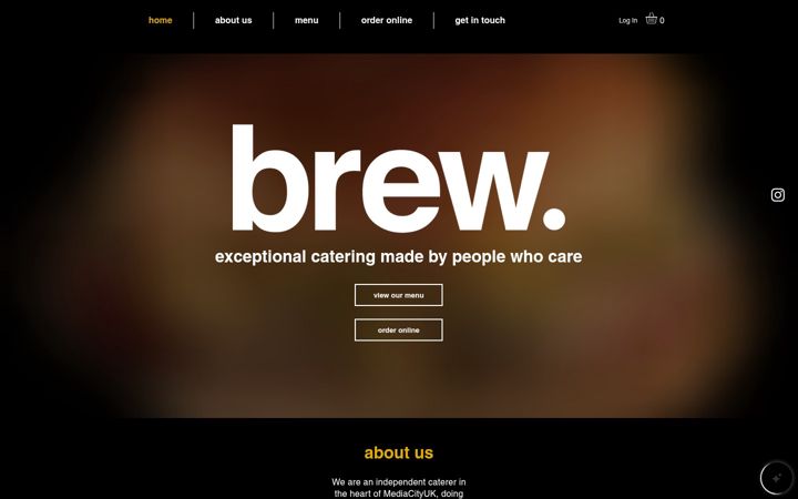 Screenshot of brew.contact