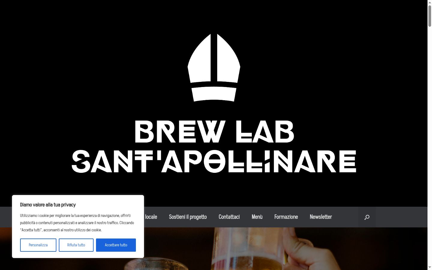 Capture d'écran de la bannière de consentement affichée avant toute interaction