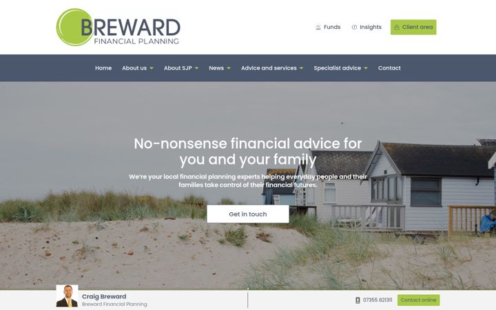 Screenshot ta' brewardfp.co.uk