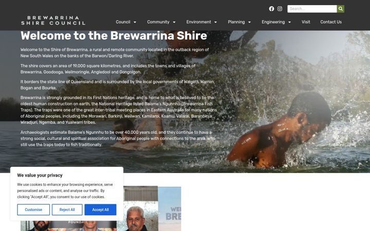 Screenshot of brewarrina.nsw.gov.au