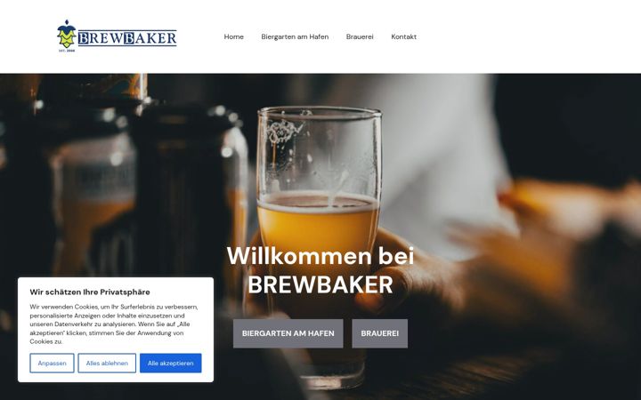 Screenshot of brewbaker.de