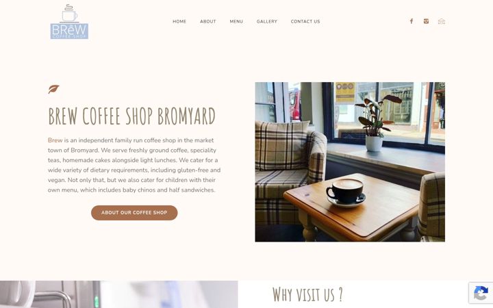 Screenshot of brewbromyard.co.uk