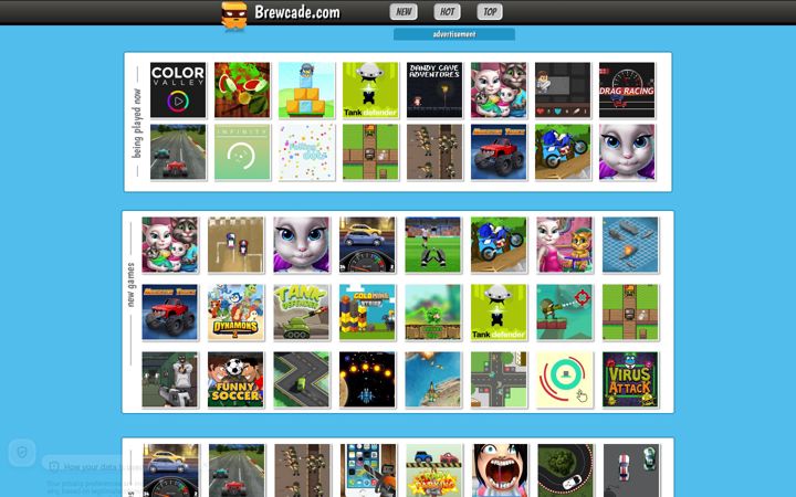 Screenshot of brewcade.com