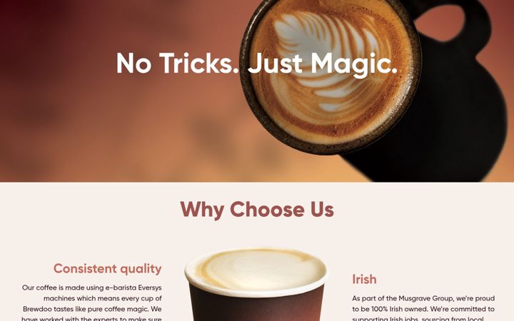 Screenshot of brewdoocoffee.ie