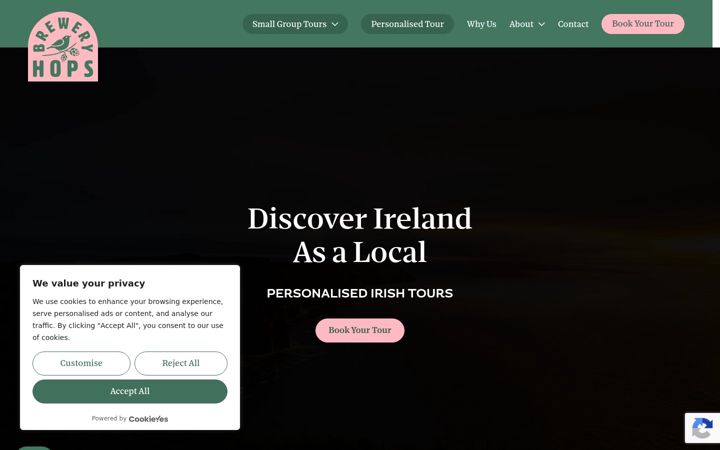 Screenshot of breweryhops.com