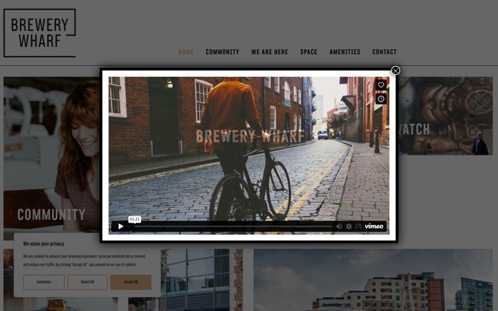 Screenshot of brewerywharfleeds.com