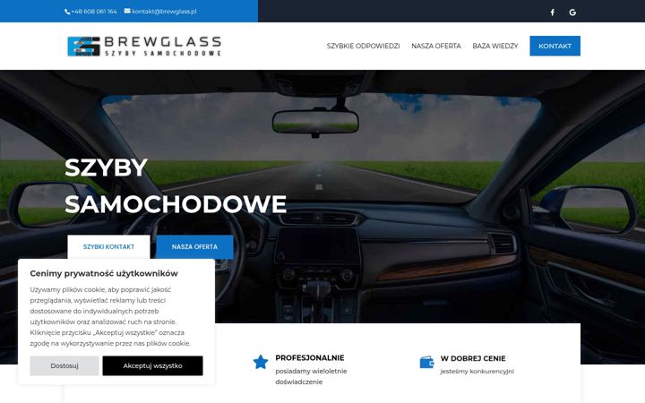 Ekraanipilt saidist brewglass.pl