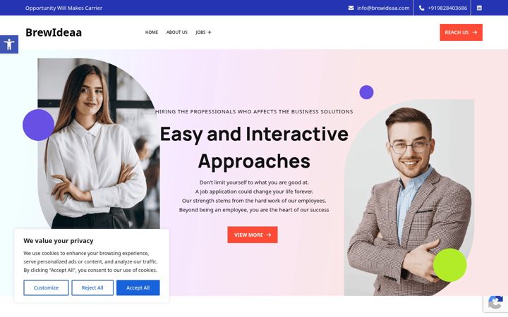 Screenshot of brewideaa.com