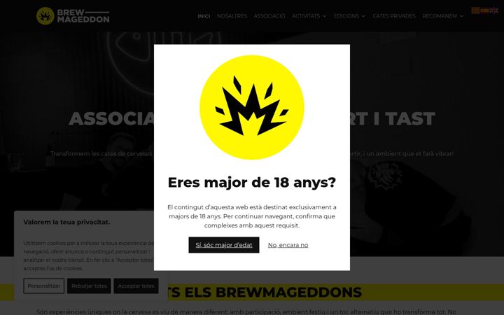 Екранна снимка на brewmageddon.es