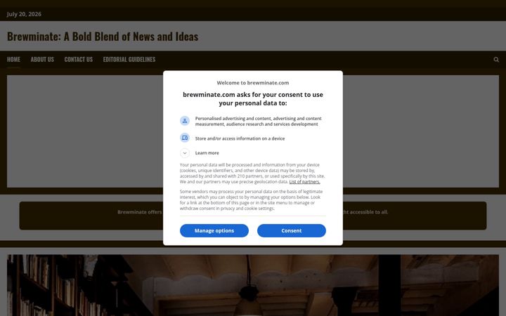 Screenshot of brewminate.com