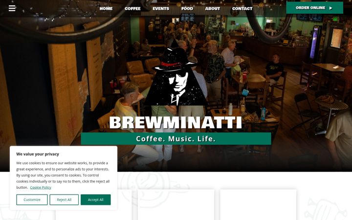 Screenshot of brewminatti.com