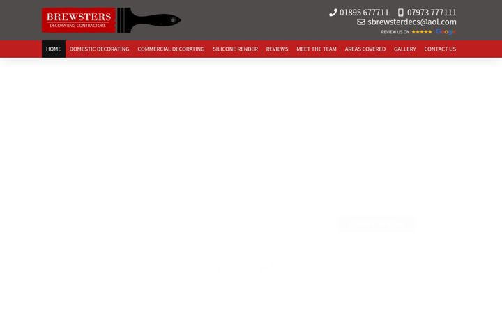 Screenshot of brewsterdecorators.co.uk