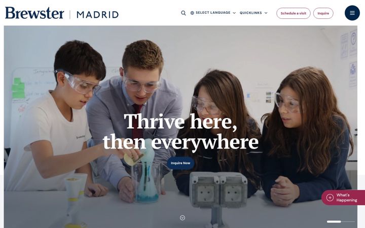 Screenshot of brewstermadrid.com