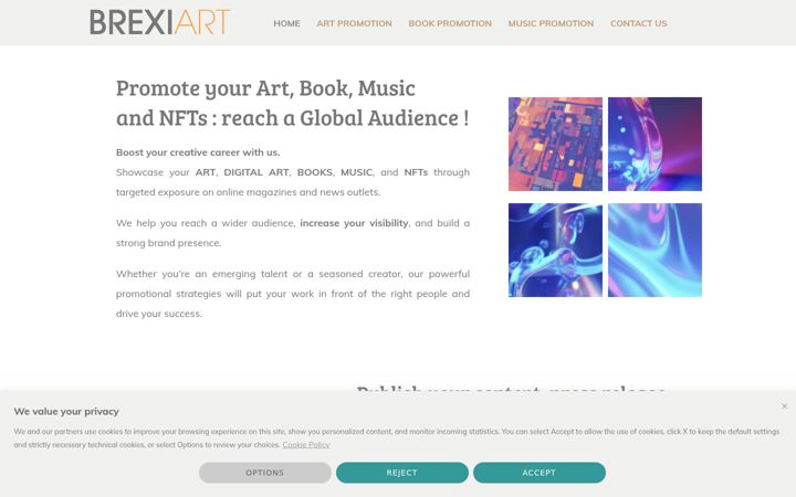 Screenshot of brexiart.com