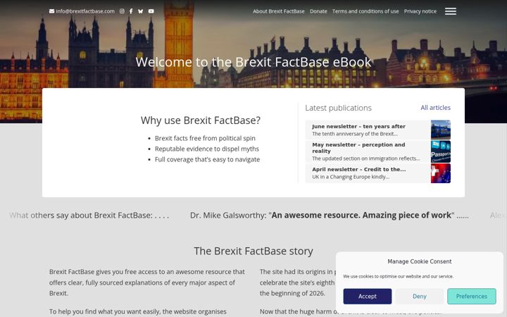 Screenshot of brexitfactbase.com
