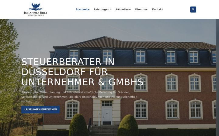 Skjermbilde av brey-steuerberatung.de