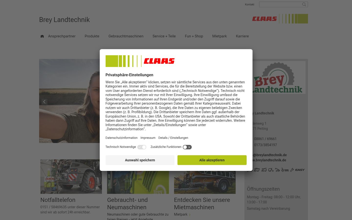 Screenshot tal-banner tal-kunsens muri qabel kwalunkwe interazzjoni