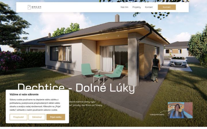Screenshot of brezadeveloper.sk
