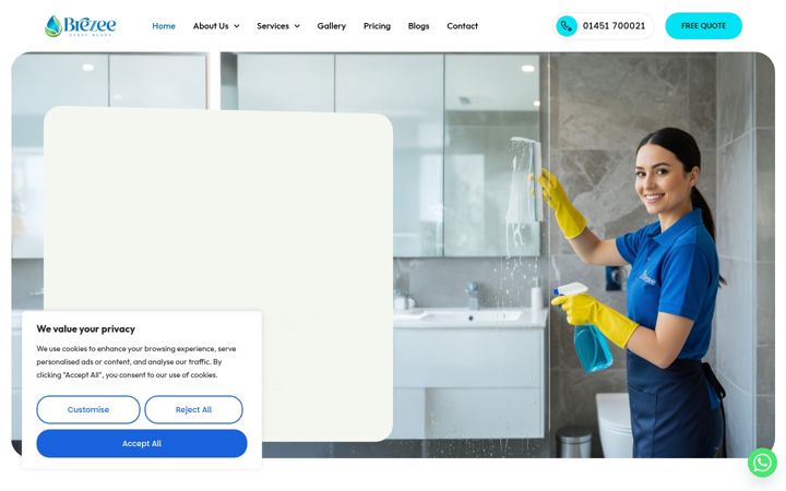 Screenshot of brezee.co.uk