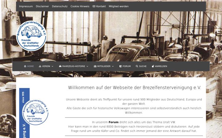 Skjermbilde av brezelfenstervereinigung.de