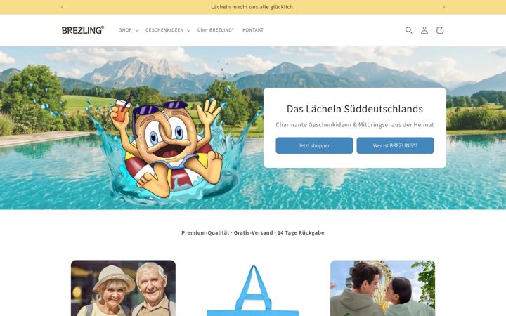 Screenshot of brezling.de
