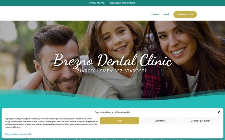 Screenshot of breznodental.sk