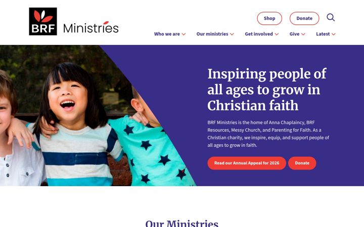 Screenshot of brf.org.uk