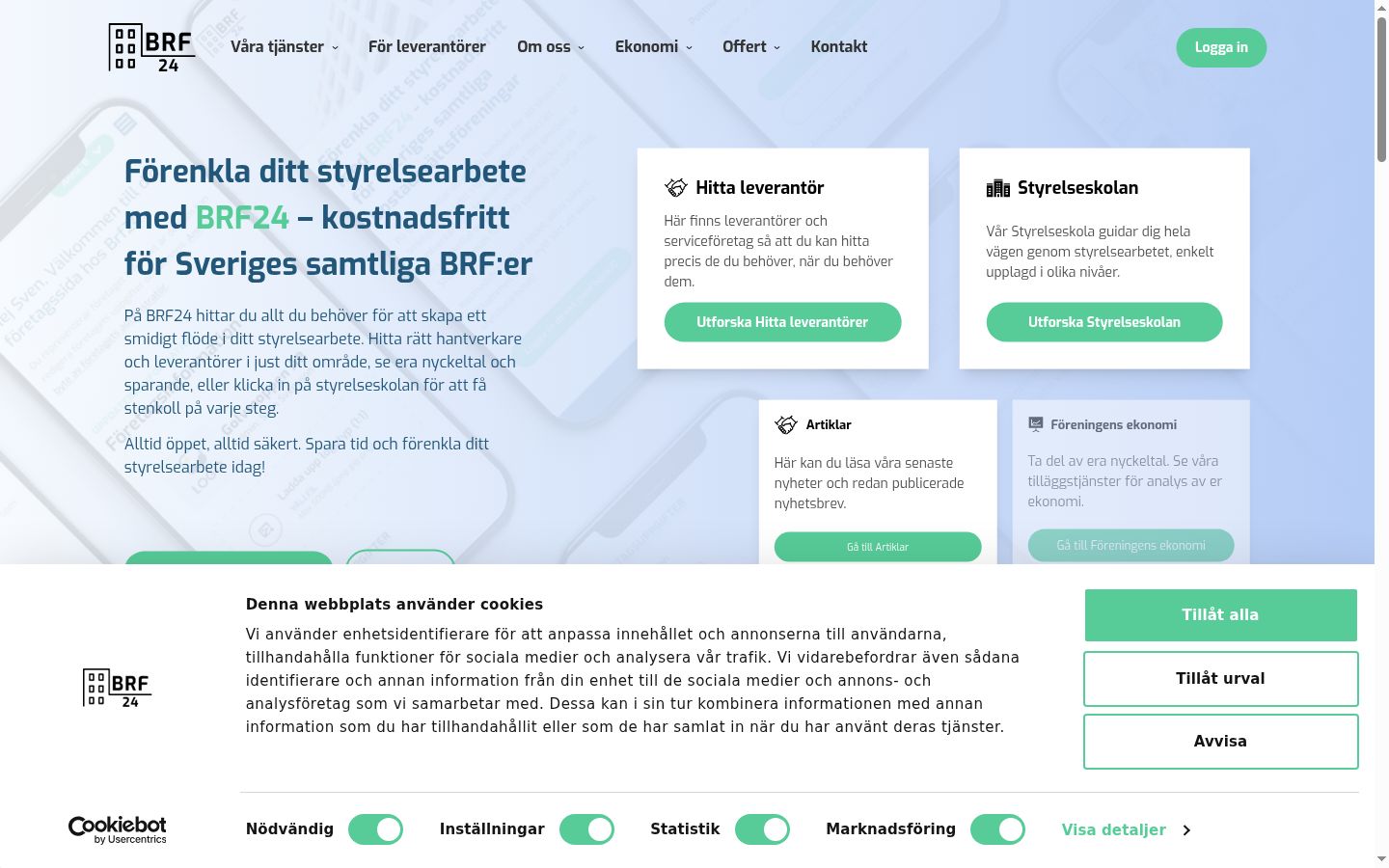 Capture d'écran de la bannière de consentement affichée avant toute interaction