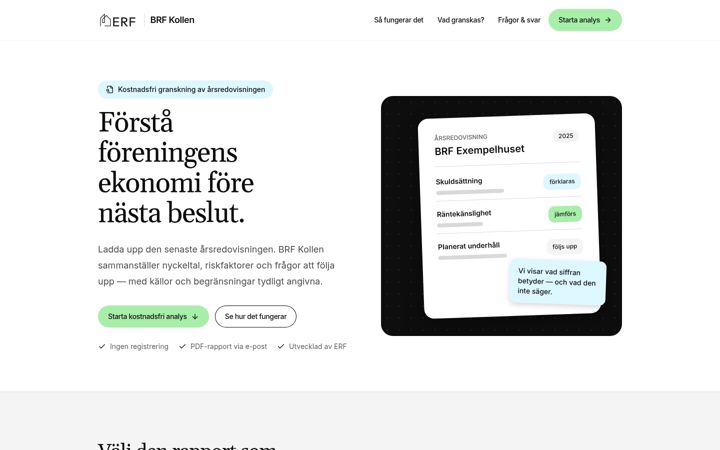 Screenshot of brfkollen.io