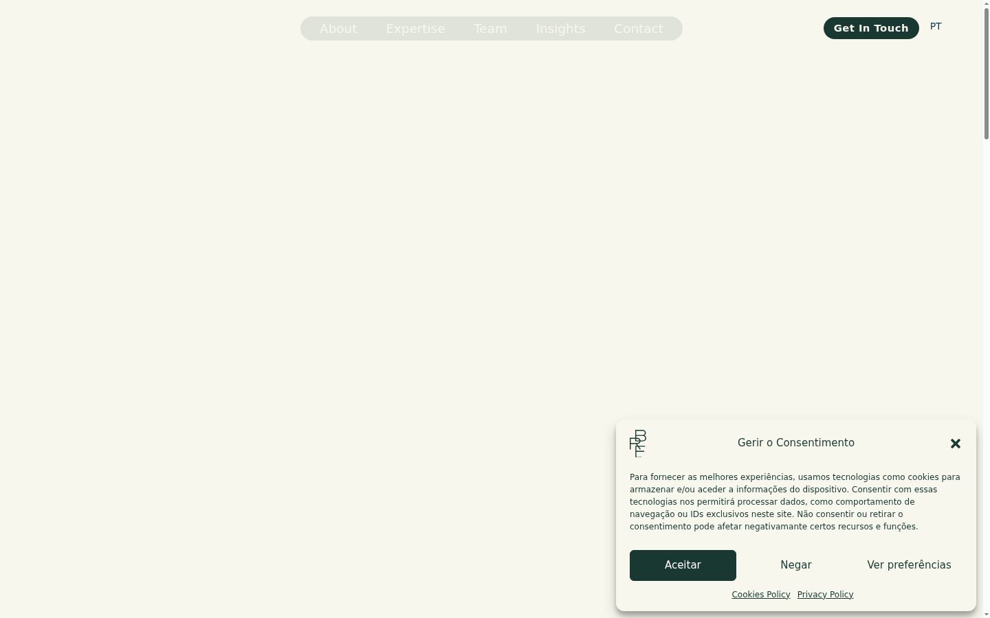 Screenshot tal-banner tal-kunsens muri qabel kwalunkwe interazzjoni